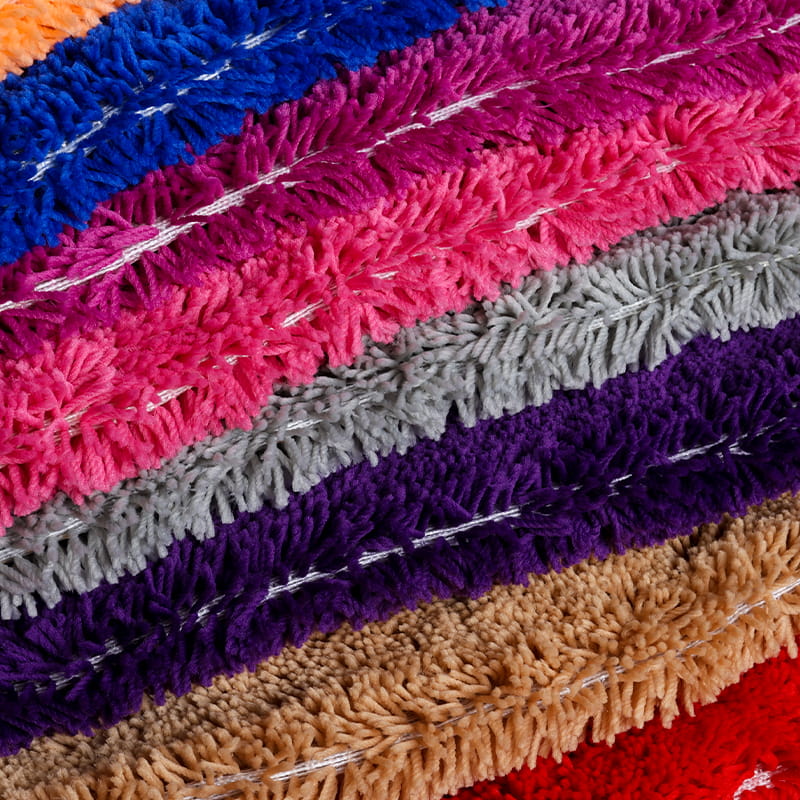 Polyester Cut Pile Carpet Fabric